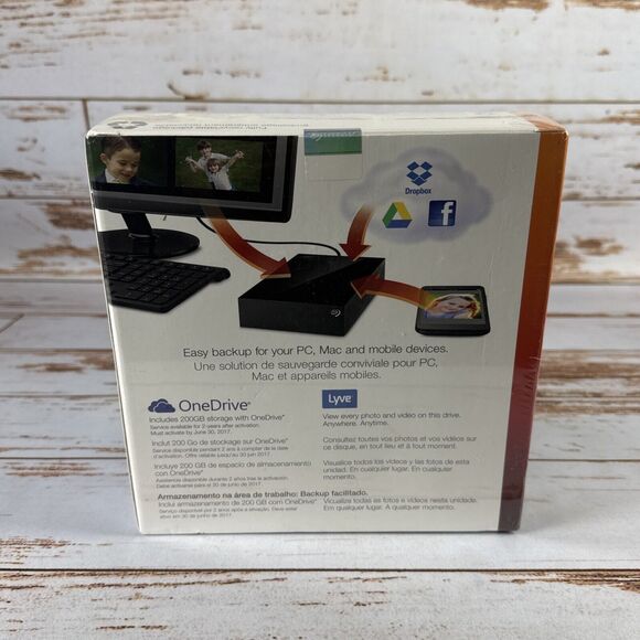 NEW SEALED Seagate Backup Plus Desktop 5TB Hard Drive USB 3.0 STDT5000100 - Picture 3 of 3